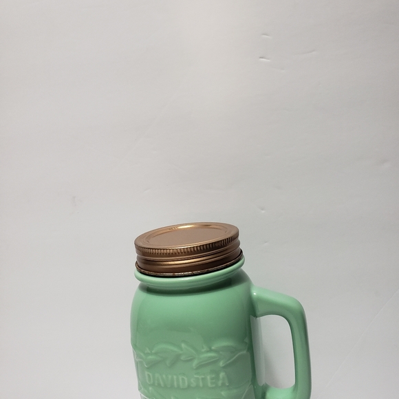 DAVID's TEA Mason Jar Style Mug With Lid & Infuser - Picture 1 of 7